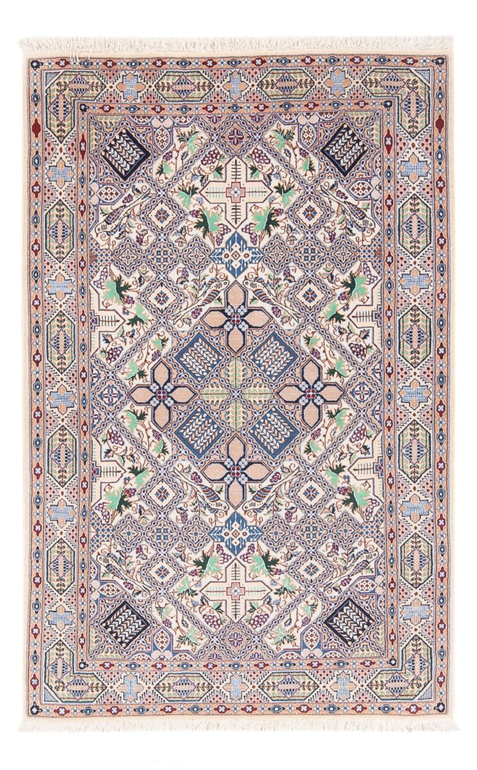 Persisk tæppe - Nain - Premium - 130 x 87 cm - creme