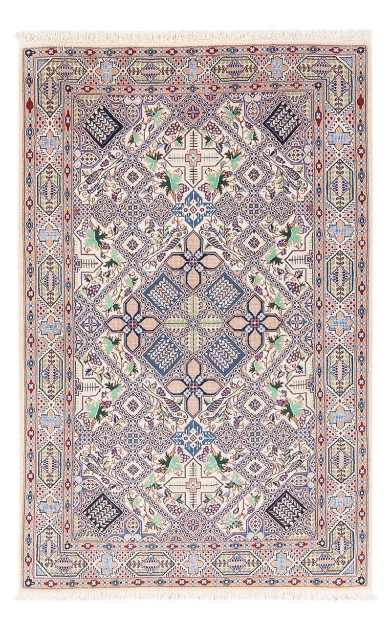 Persisk tæppe - Nain - Premium - 130 x 87 cm - creme