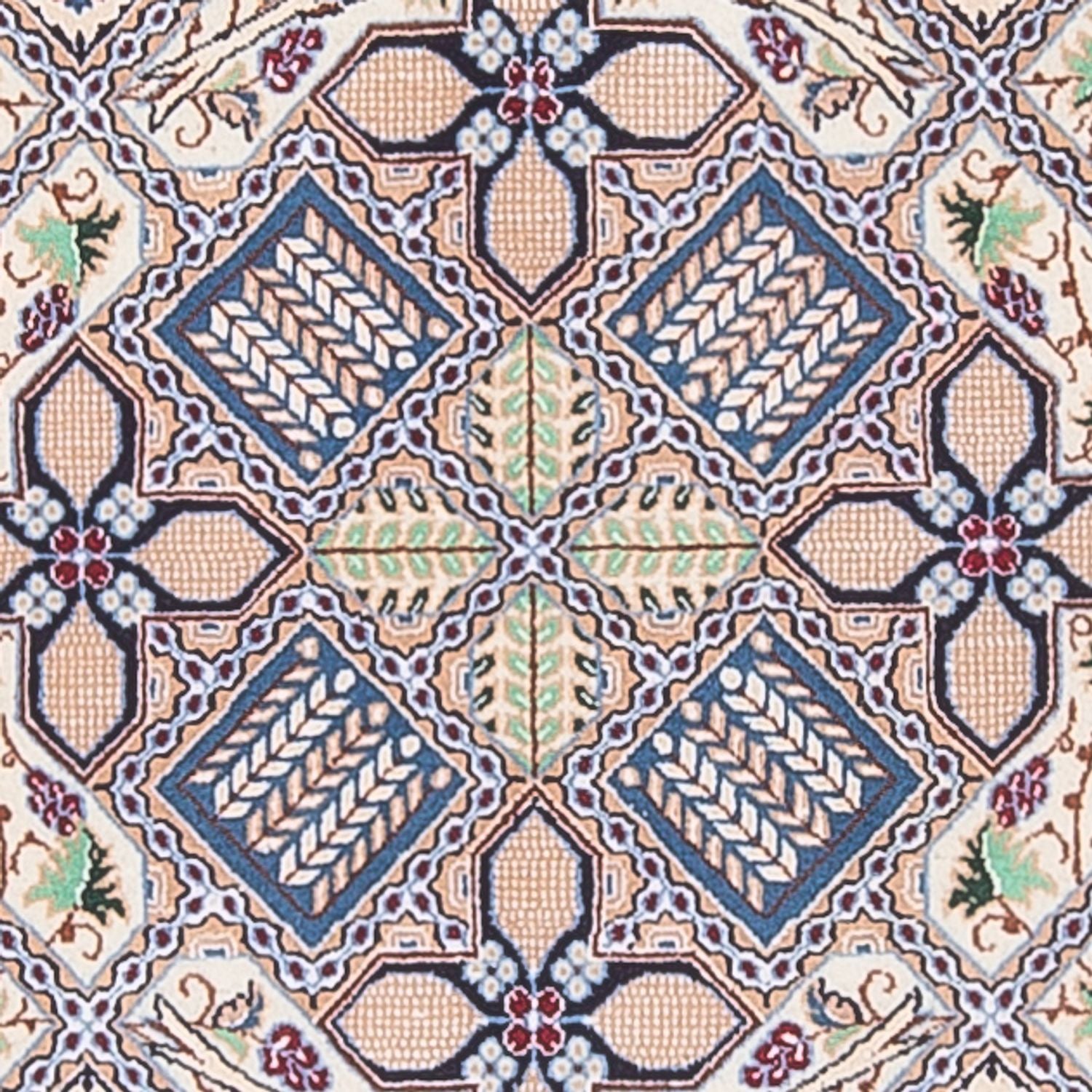 Persisk tæppe - Nain - Premium - 130 x 87 cm - creme
