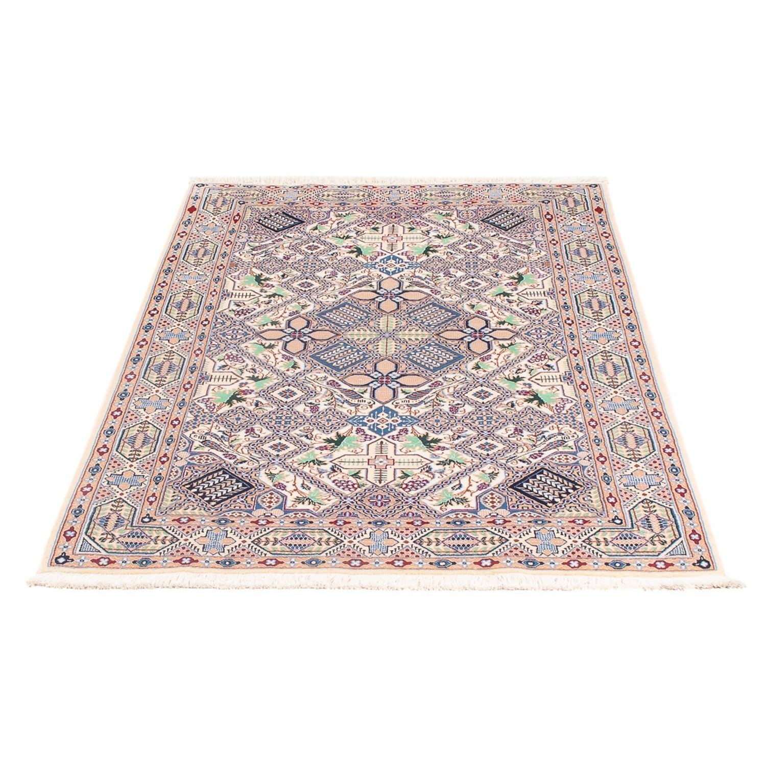 Persisk tæppe - Nain - Premium - 130 x 87 cm - creme