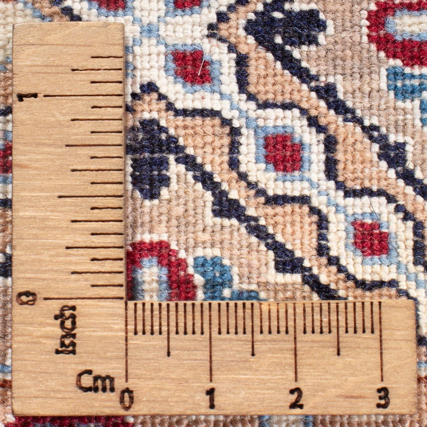 Persisk tæppe - Nain - Premium - 130 x 87 cm - creme