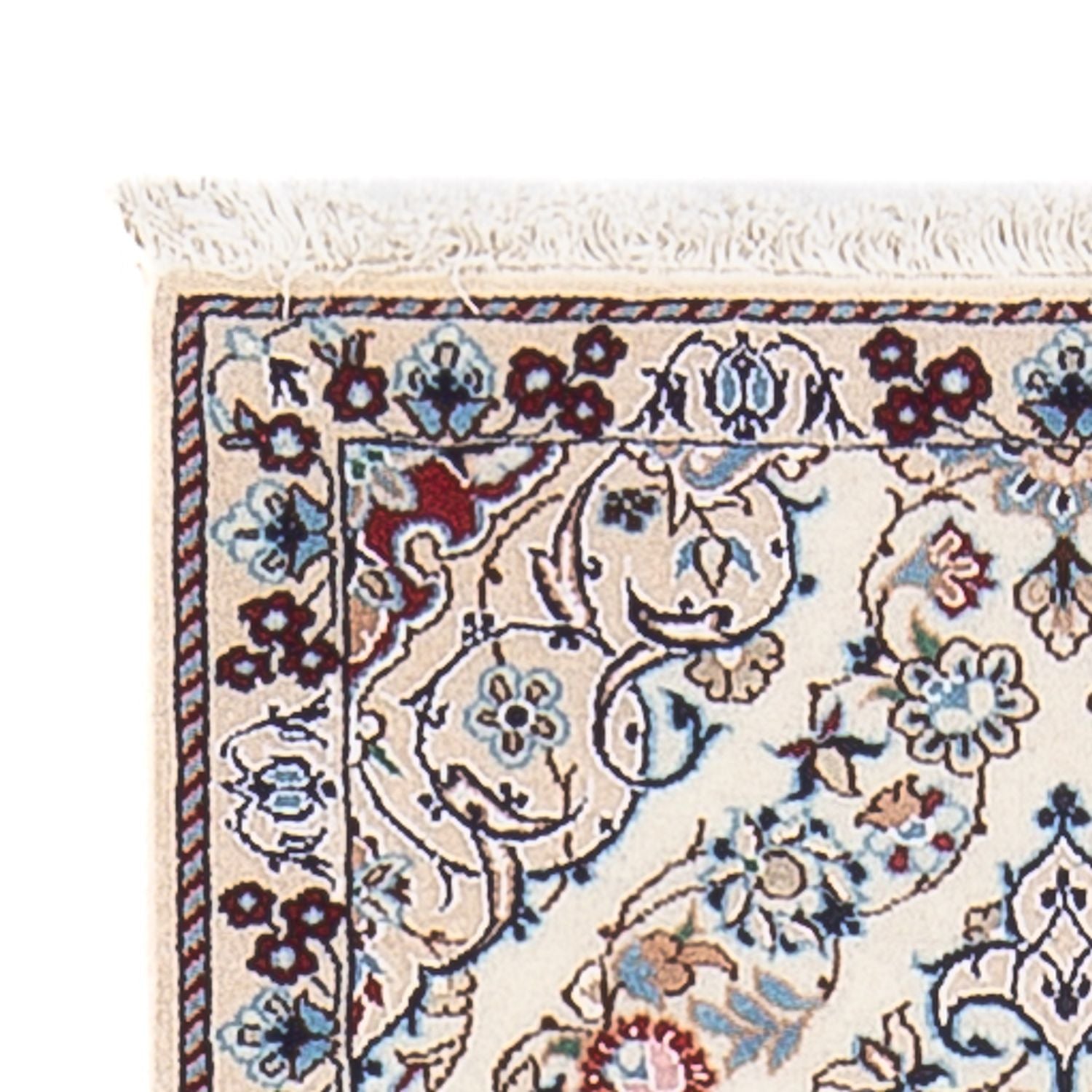Løber Persisk tæppe - Nain - Premium - 140 x 48 cm - creme