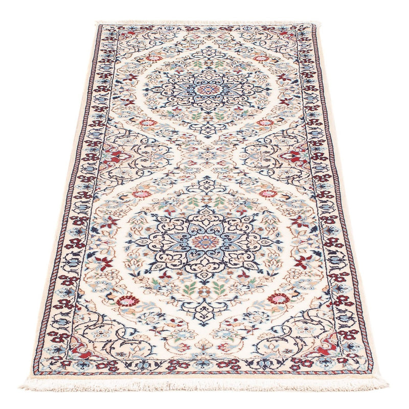 Løber Persisk tæppe - Nain - Premium - 140 x 48 cm - creme
