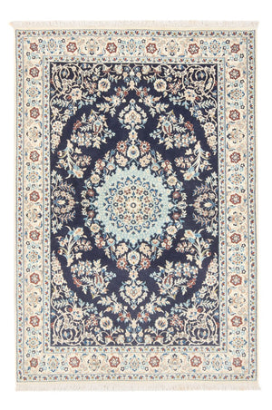 Persisk tæppe - Nain - Premium - 150 x 102 cm - mørkeblå