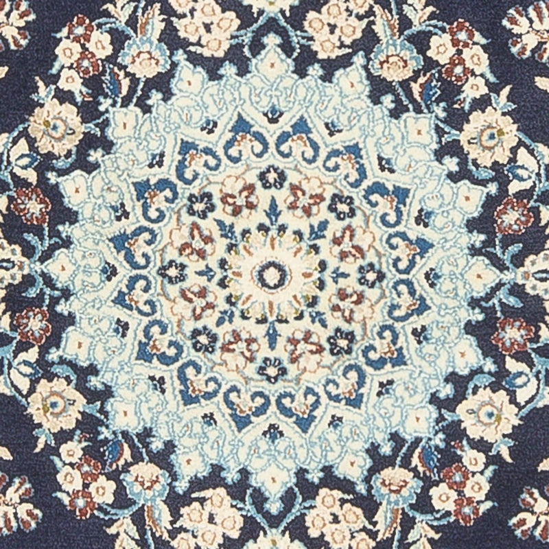 Persisk tæppe - Nain - Premium - 150 x 102 cm - mørkeblå