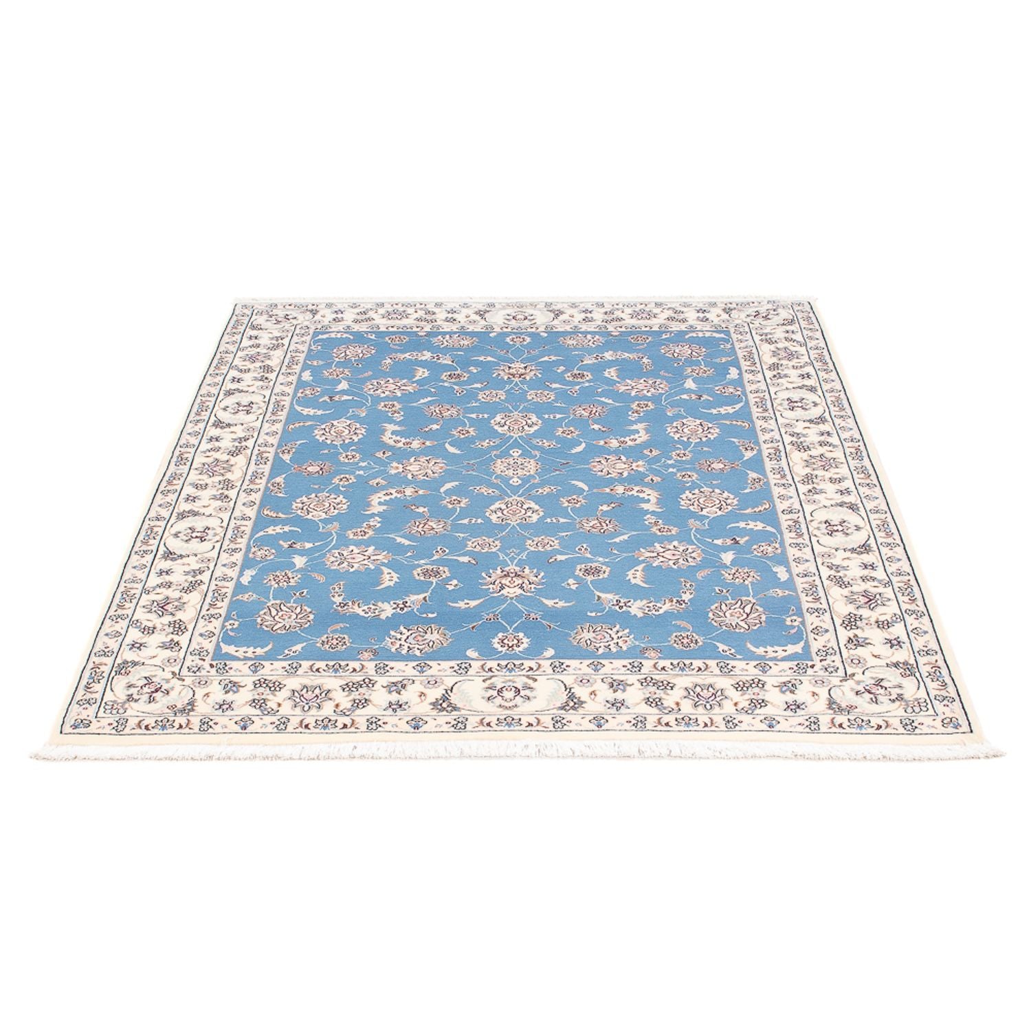 Persisk tæppe - Nain - Premium - 150 x 103 cm - blå