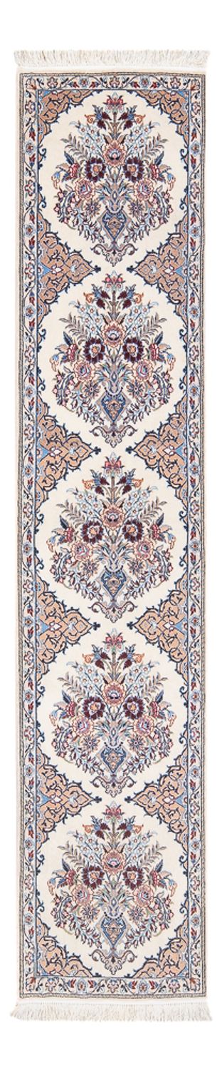 Løber Persisk tæppe - Nain - Premium - 203 x 48 cm - creme