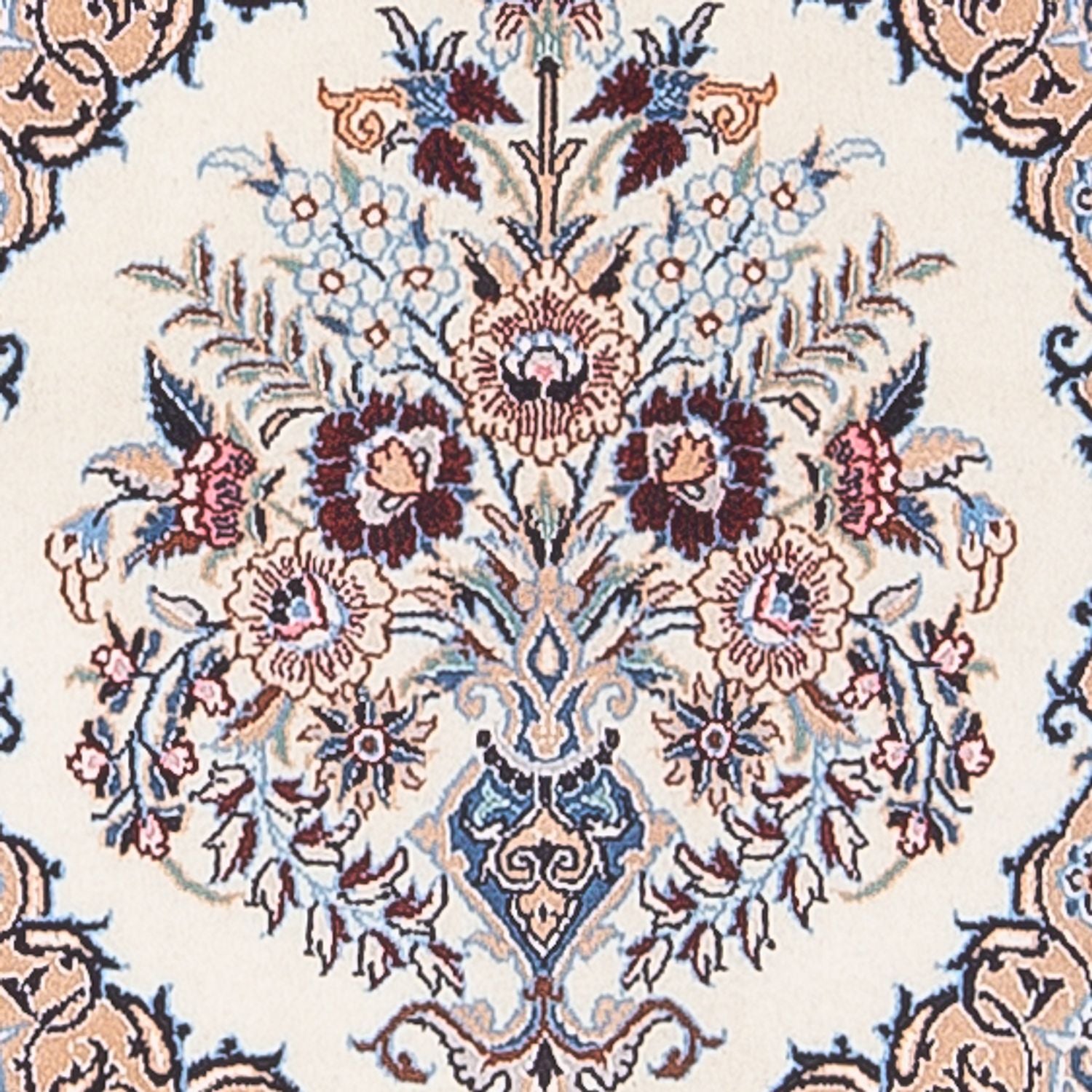 Løber Persisk tæppe - Nain - Premium - 203 x 48 cm - creme