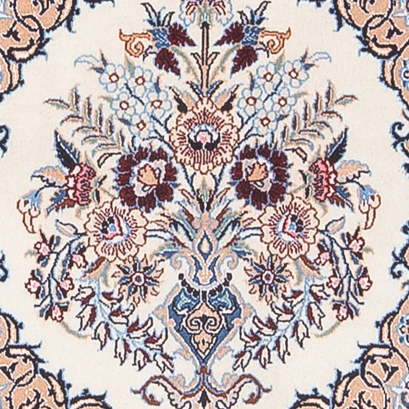 Løber Persisk tæppe - Nain - Premium - 203 x 48 cm - creme