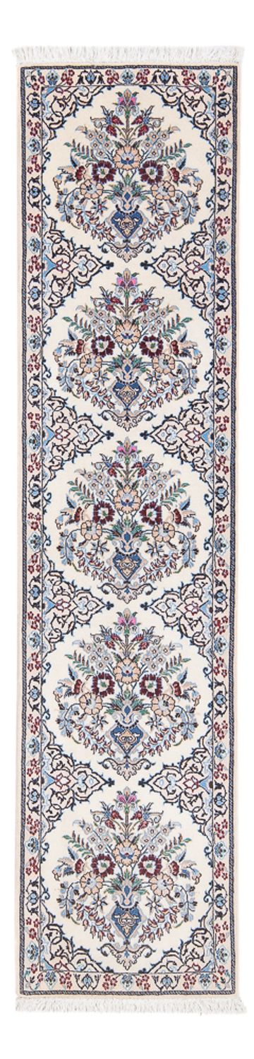 Løber Persisk tæppe - Nain - Premium - 194 x 48 cm - creme