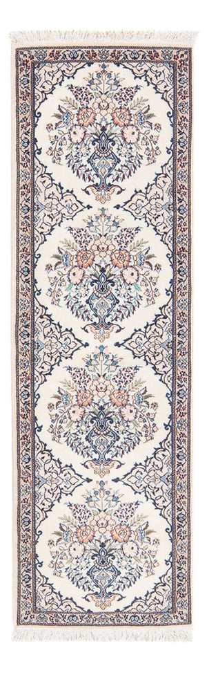 Løber Persisk tæppe - Nain - Premium - 155 x 48 cm - creme