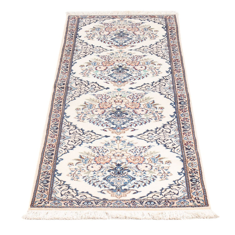 Løber Persisk tæppe - Nain - Premium - 155 x 48 cm - creme