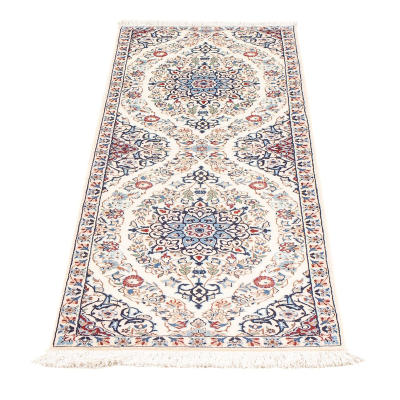 Løber Persisk tæppe - Nain - Premium - 153 x 46 cm - creme