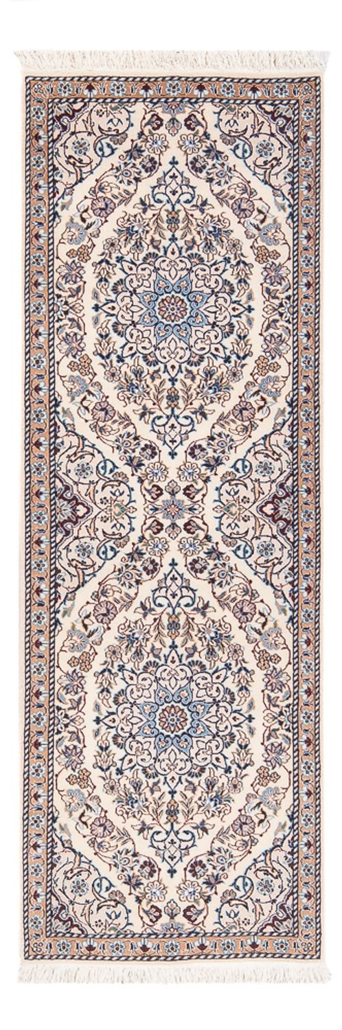 Løber Persisk tæppe - Nain - Premium - 150 x 50 cm - creme