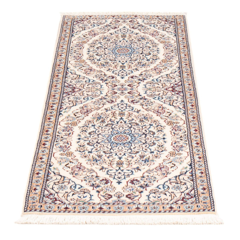 Løber Persisk tæppe - Nain - Premium - 150 x 50 cm - creme