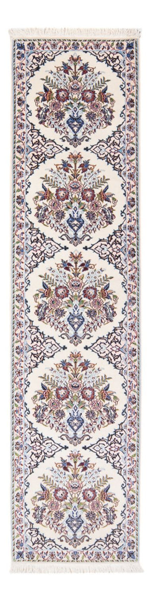 Løber Persisk tæppe - Nain - Premium - 196 x 52 cm - creme