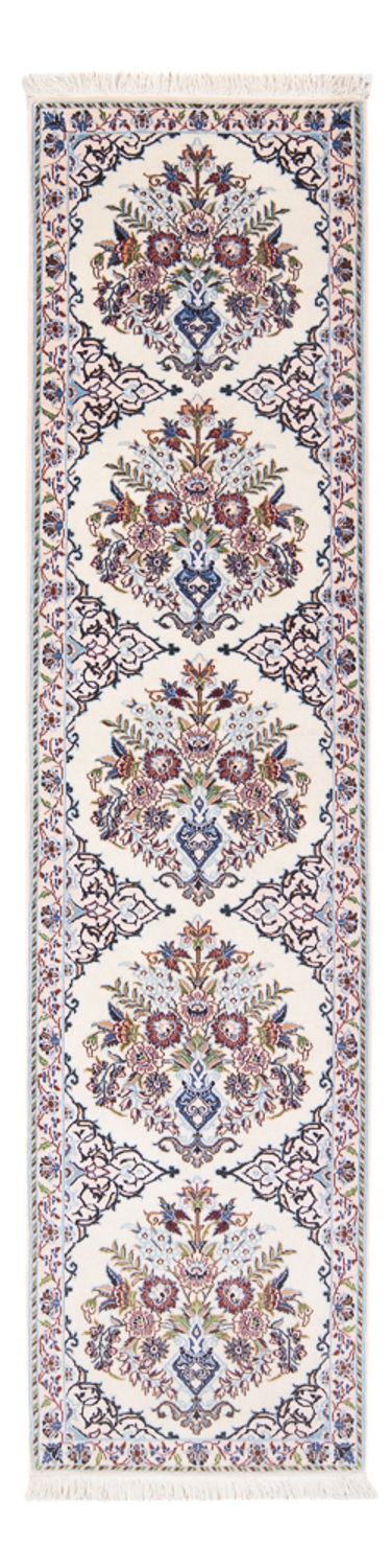 Løber Persisk tæppe - Nain - Premium - 196 x 52 cm - creme