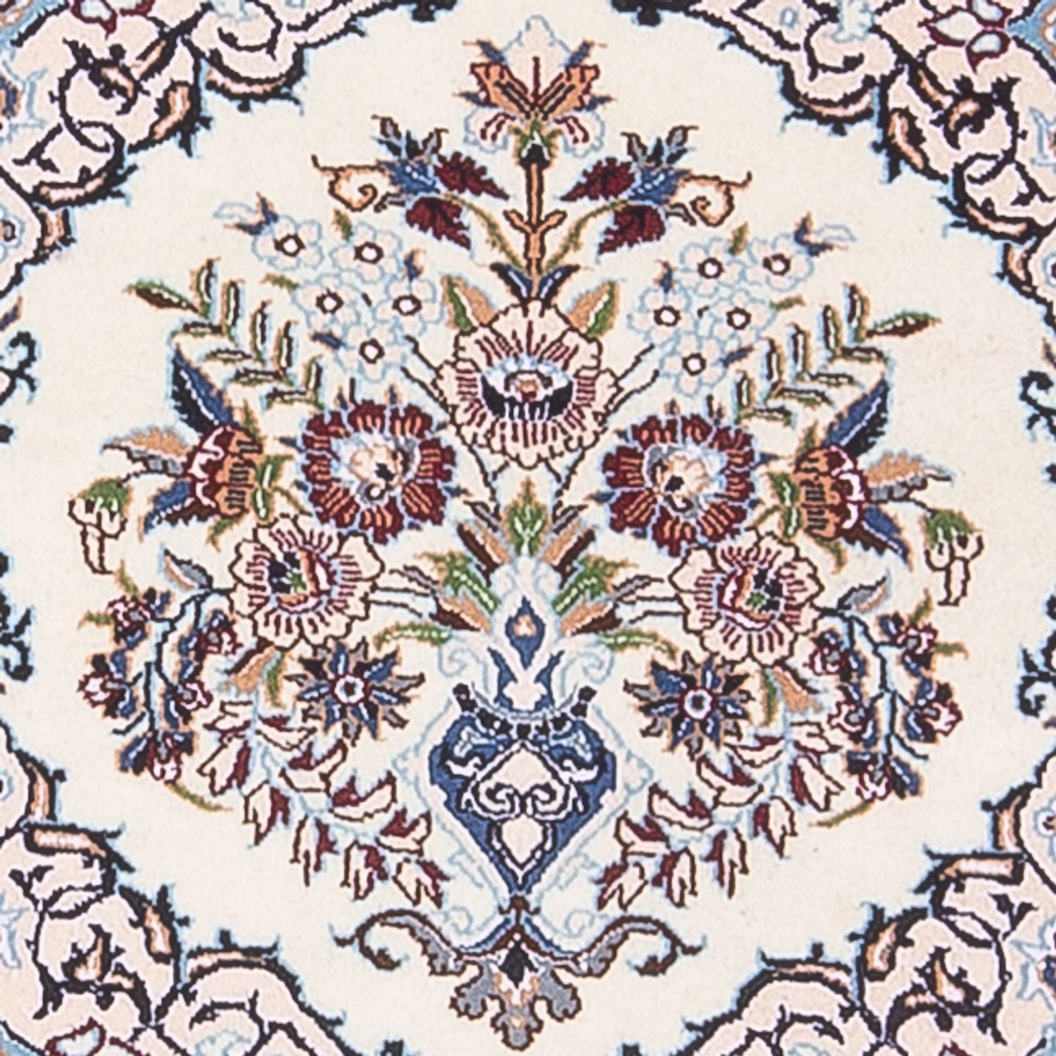 Løber Persisk tæppe - Nain - Premium - 196 x 52 cm - creme