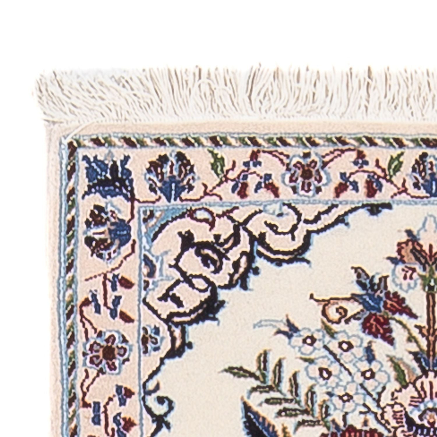Løber Persisk tæppe - Nain - Premium - 196 x 52 cm - creme