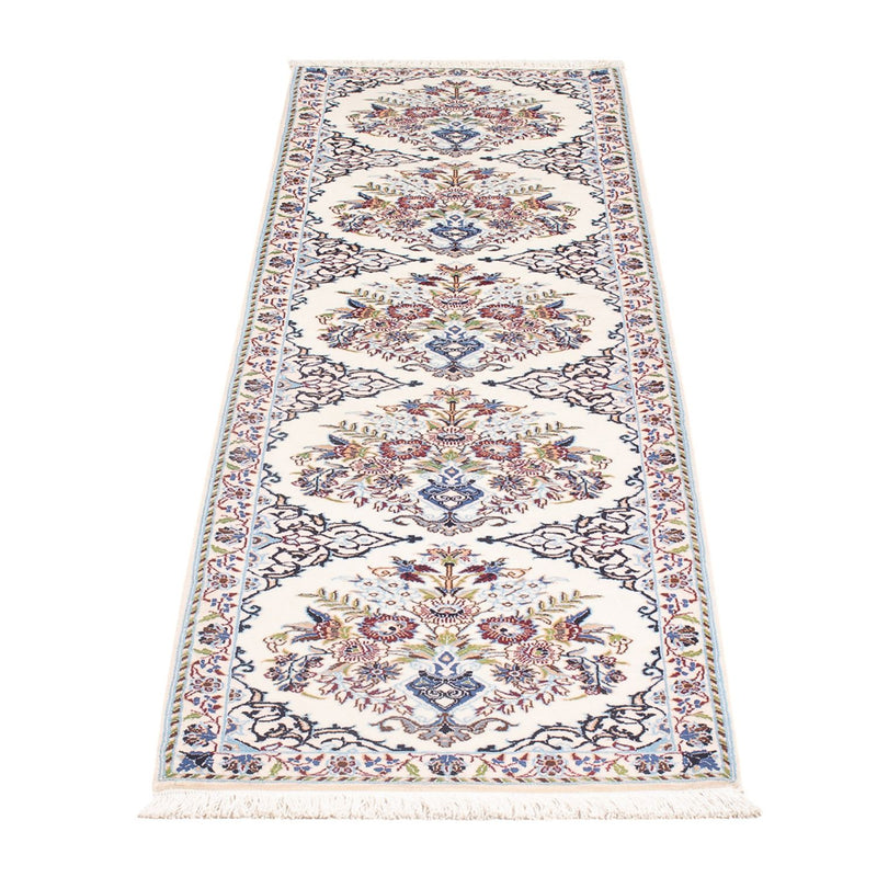 Løber Persisk tæppe - Nain - Premium - 196 x 52 cm - creme