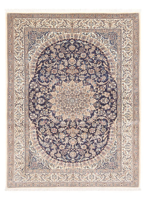 Persisk tæppe - Nain - Premium - 188 x 130 cm - mørkeblå