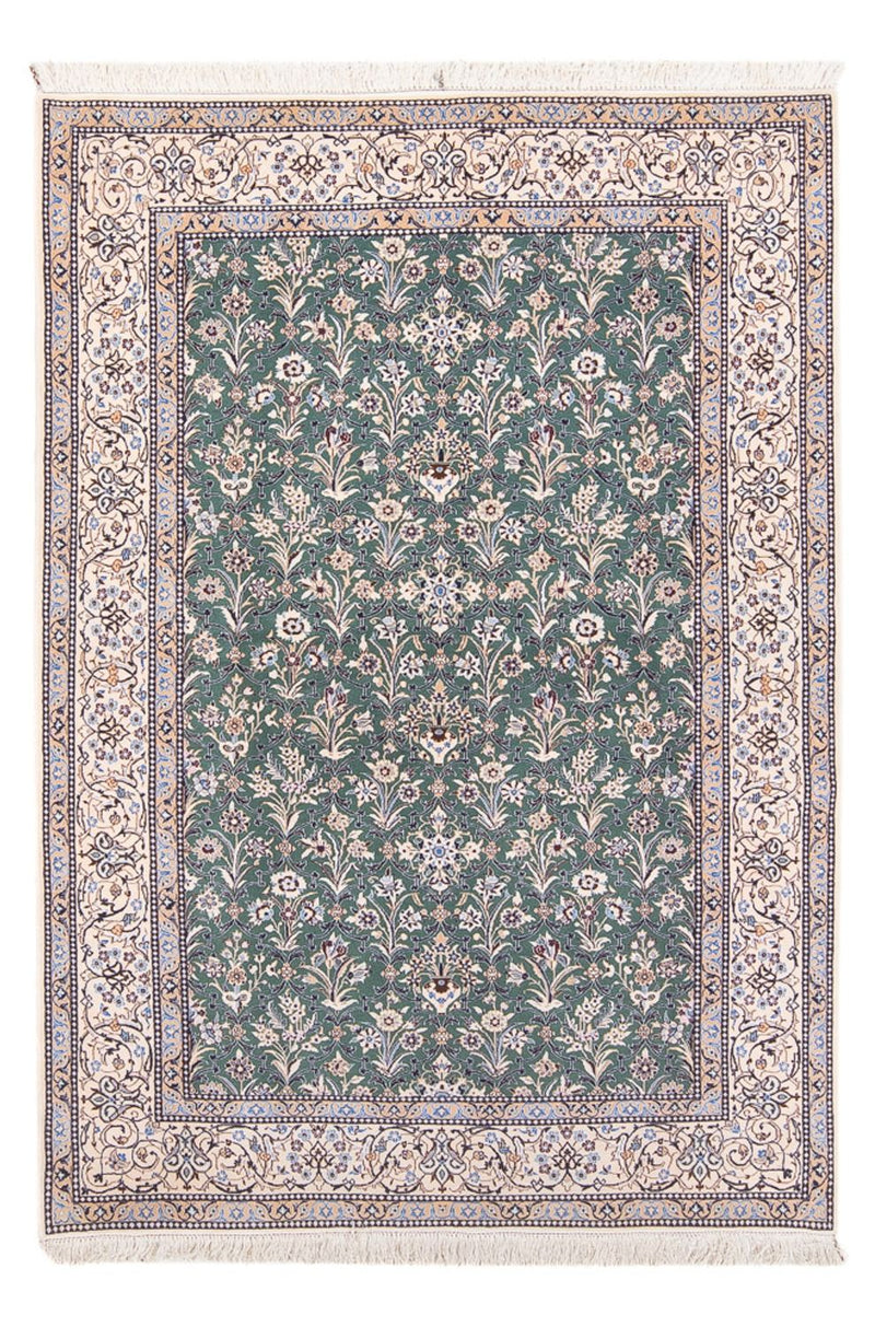 Persisk tæppe - Nain - Premium - 205 x 130 cm - mintgrøn