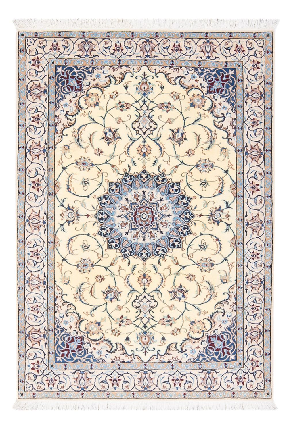 Persisk tæppe - Nain - Premium - 150 x 104 cm - creme