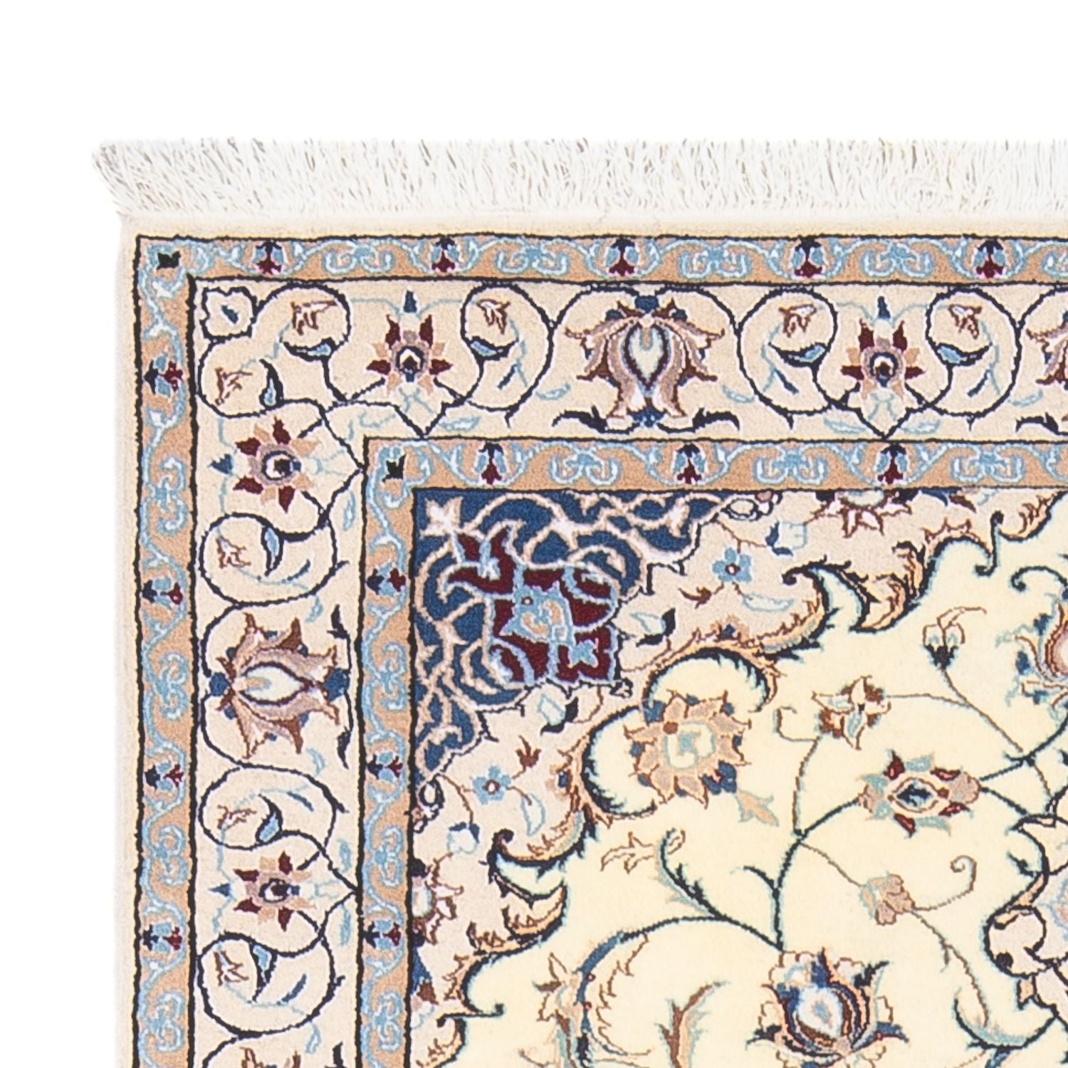 Persisk tæppe - Nain - Premium - 150 x 104 cm - creme