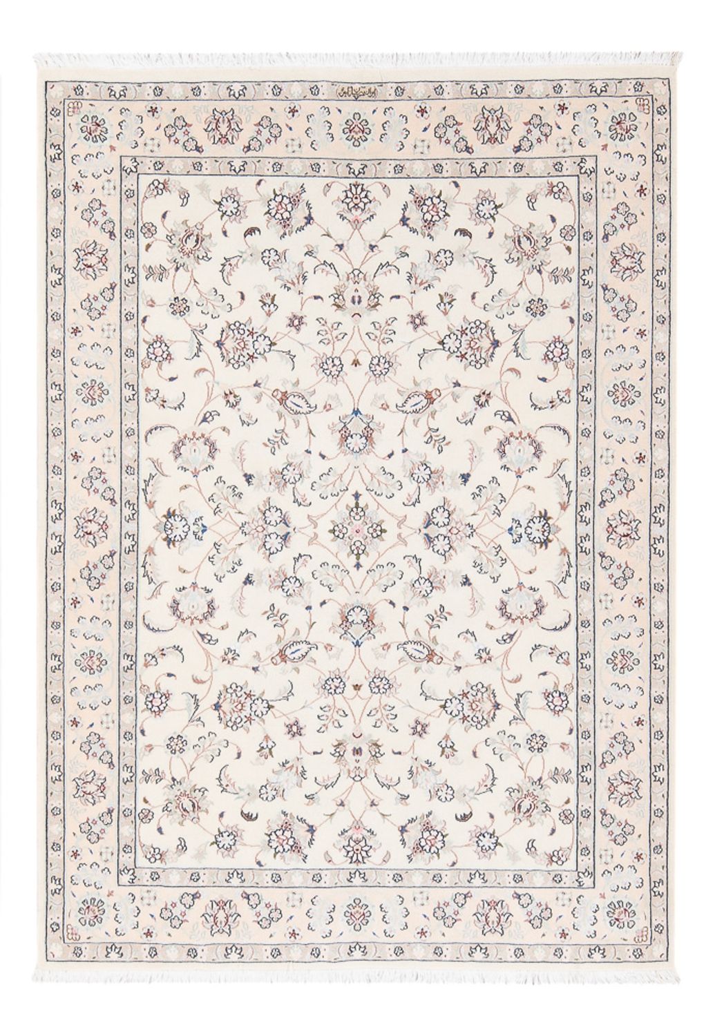 Persisk tæppe - Nain - Premium - 164 x 110 cm - creme