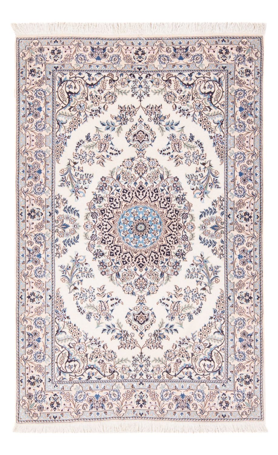 Persisk tæppe - Nain - Premium - 146 x 100 cm - creme