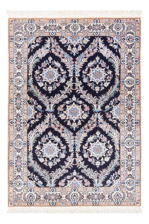 Persisk tæppe - Nain - Premium - 142 x 98 cm - mørkeblå