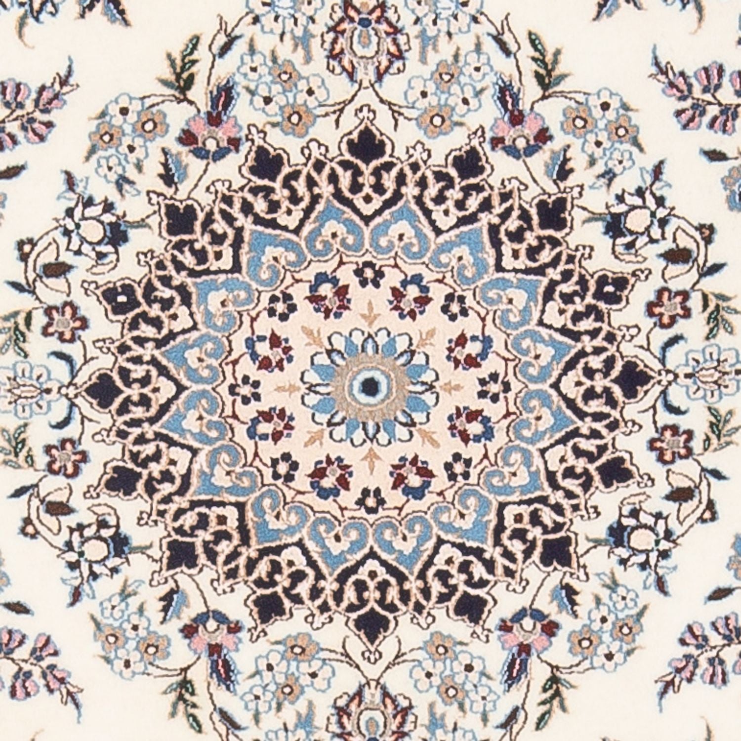 Persisk tæppe - Nain - Premium - 132 x 98 cm - creme