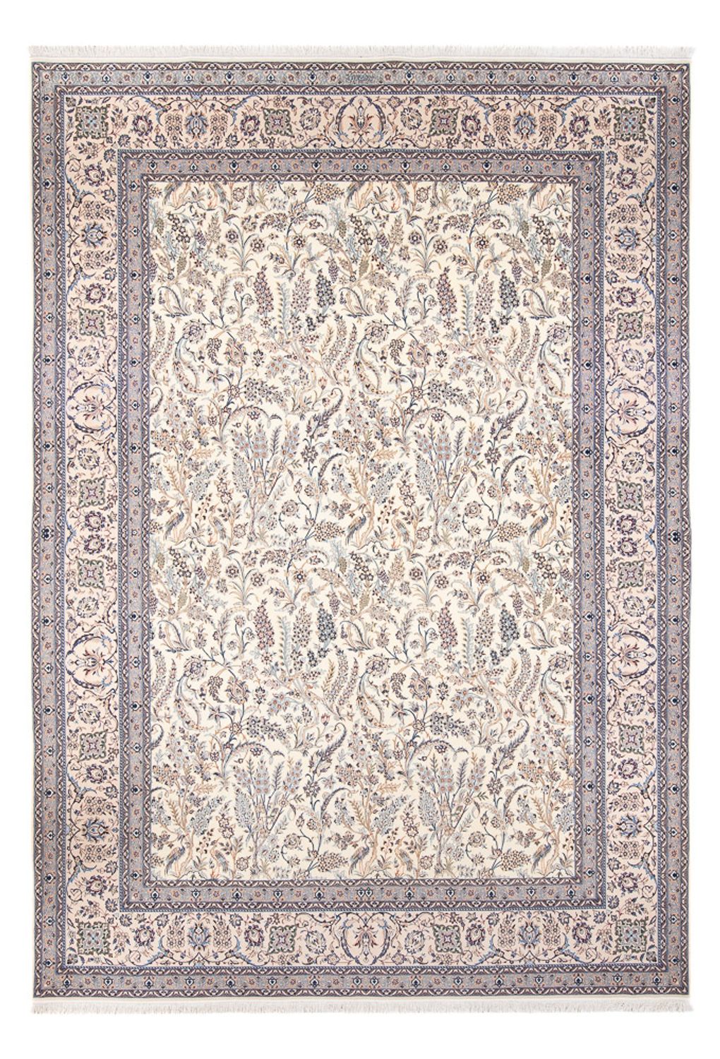 Persisk tæppe - Nain - Premium - 362 x 255 cm - creme