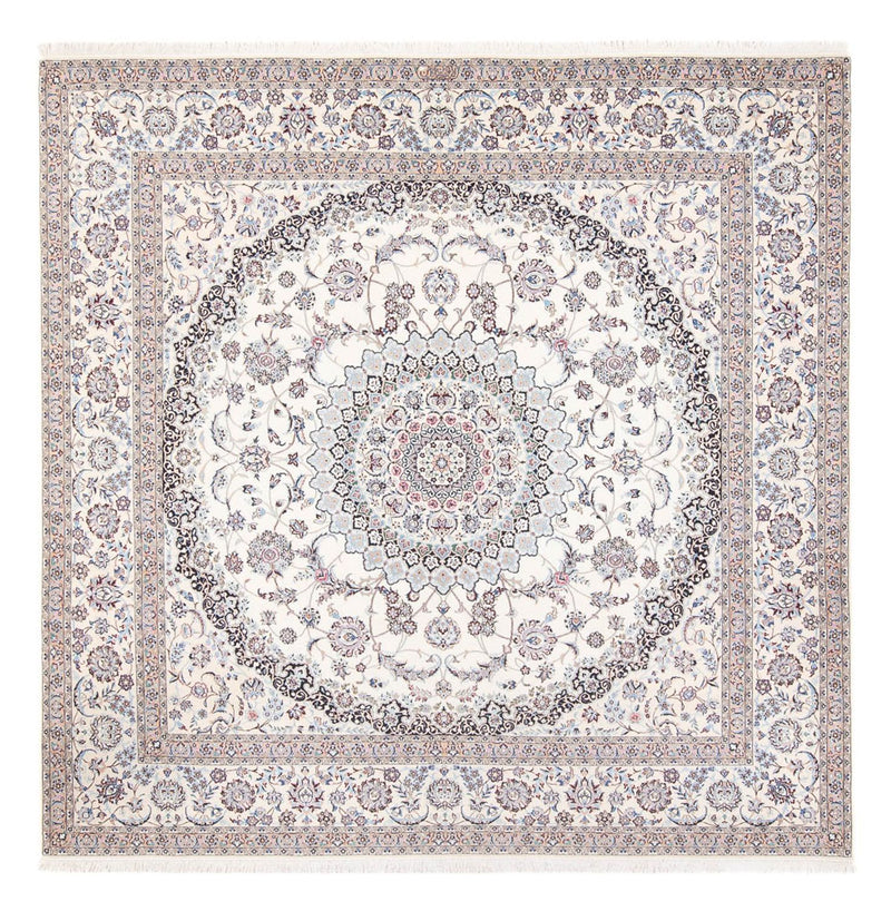 Persisk tæppe - Nain - Premium - 260 x 257 cm - creme