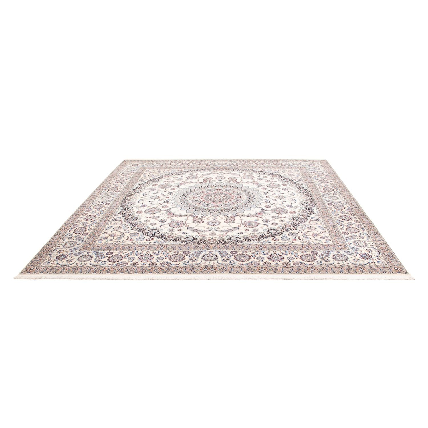 Persisk tæppe - Nain - Premium - 260 x 257 cm - creme