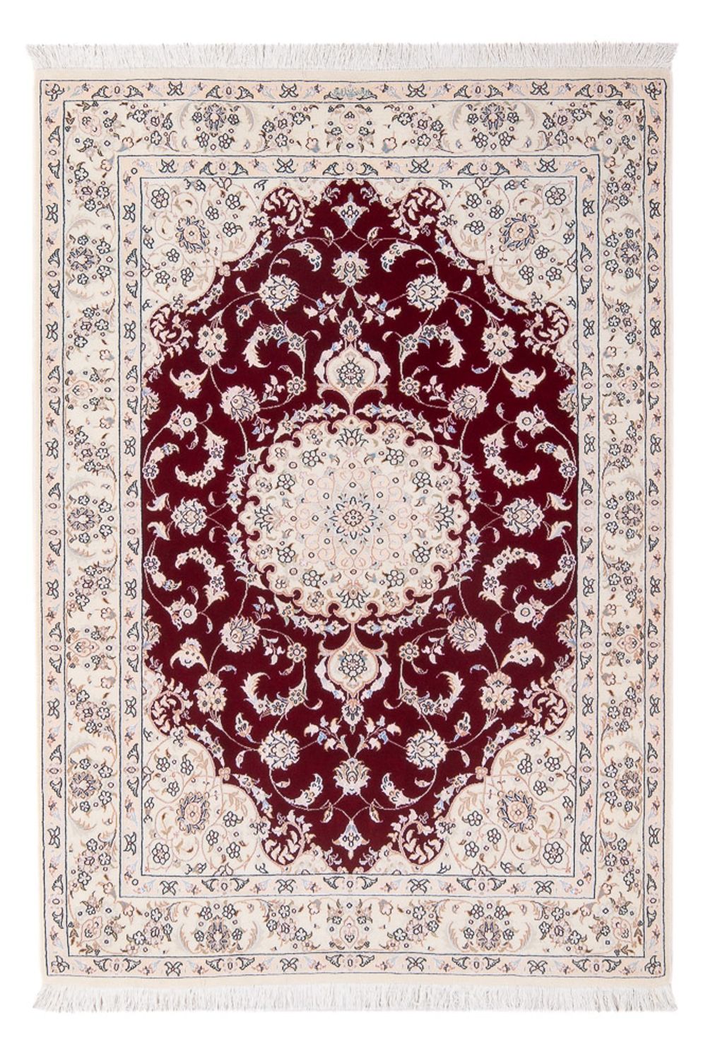 Persisk tæppe - Nain - Premium - 166 x 109 cm - rød