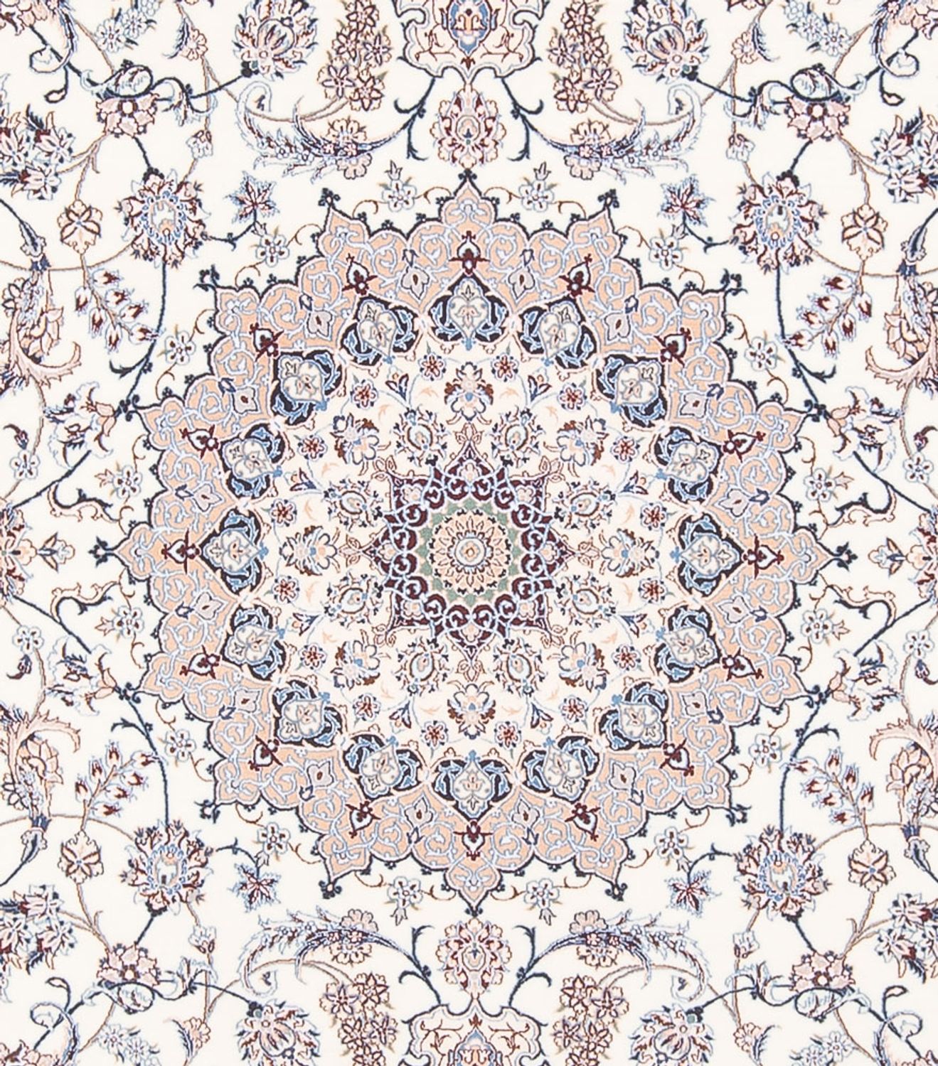 Persisk tæppe - Nain - Premium - 347 x 252 cm - creme