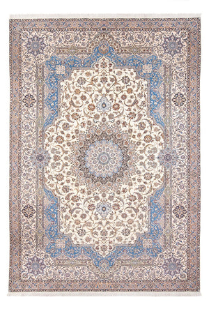 Persisk tæppe - Nain - Premium - 373 x 262 cm - creme