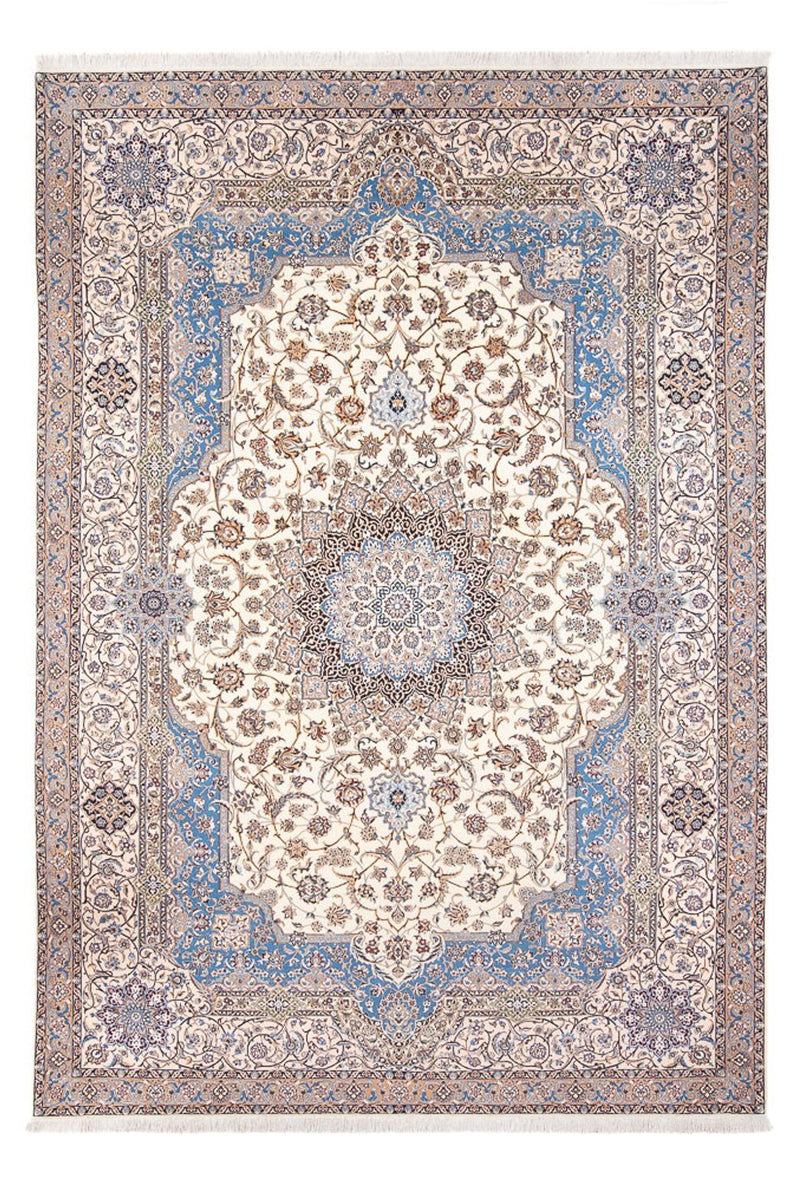Persisk tæppe - Nain - Premium - 373 x 262 cm - creme