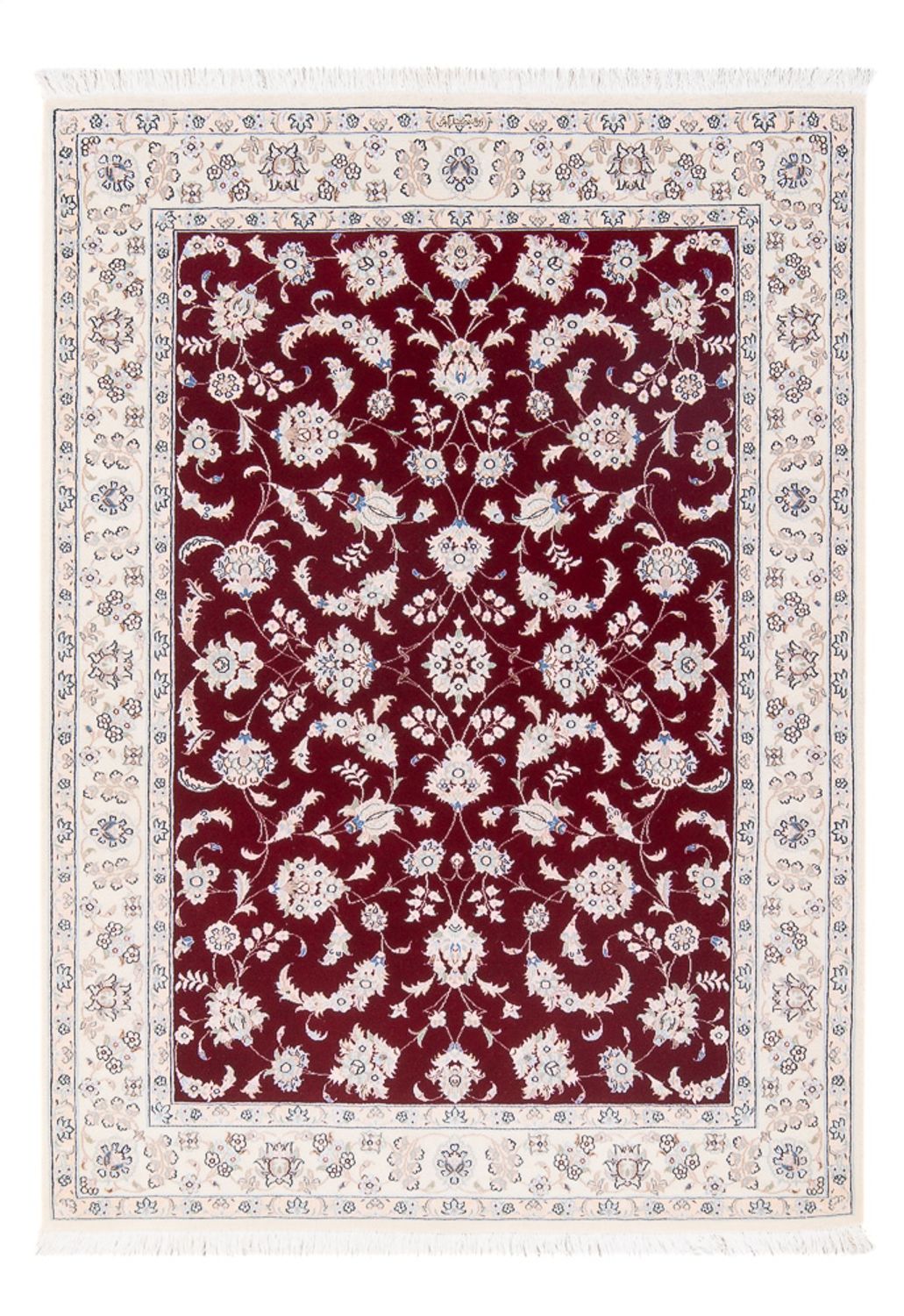 Persisk tæppe - Nain - Premium - 154 x 110 cm - rød