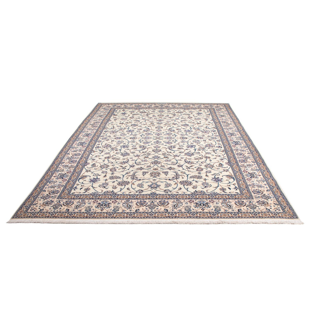 Persisk tæppe - Nain - Premium - 305 x 204 cm - creme