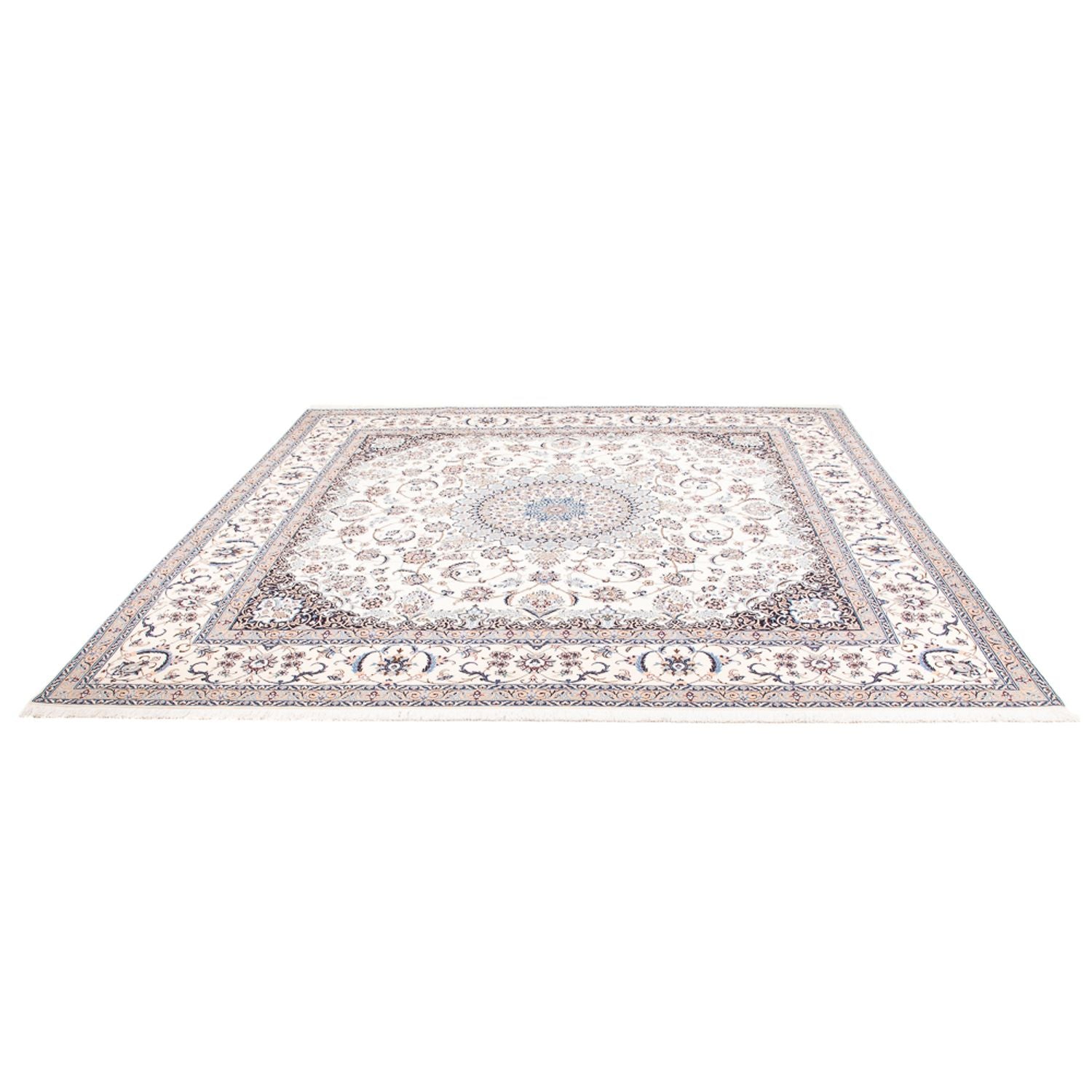 Persisk tæppe - Nain - Premium - 261 x 247 cm - creme