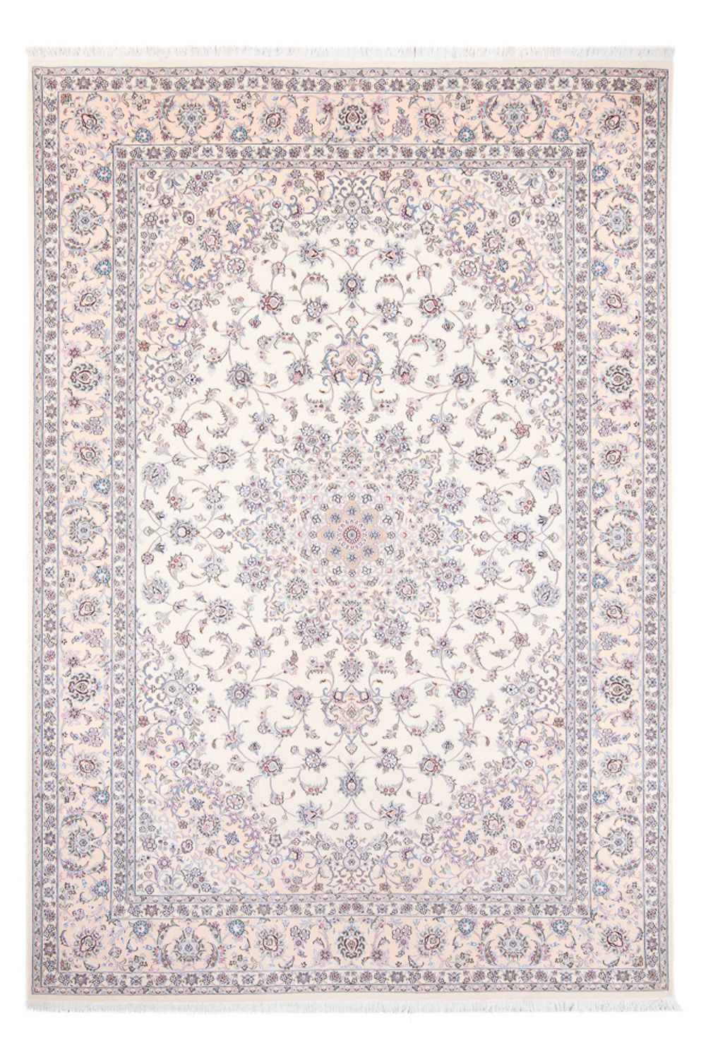 Persisk tæppe - Nain - Premium - 302 x 200 cm - creme