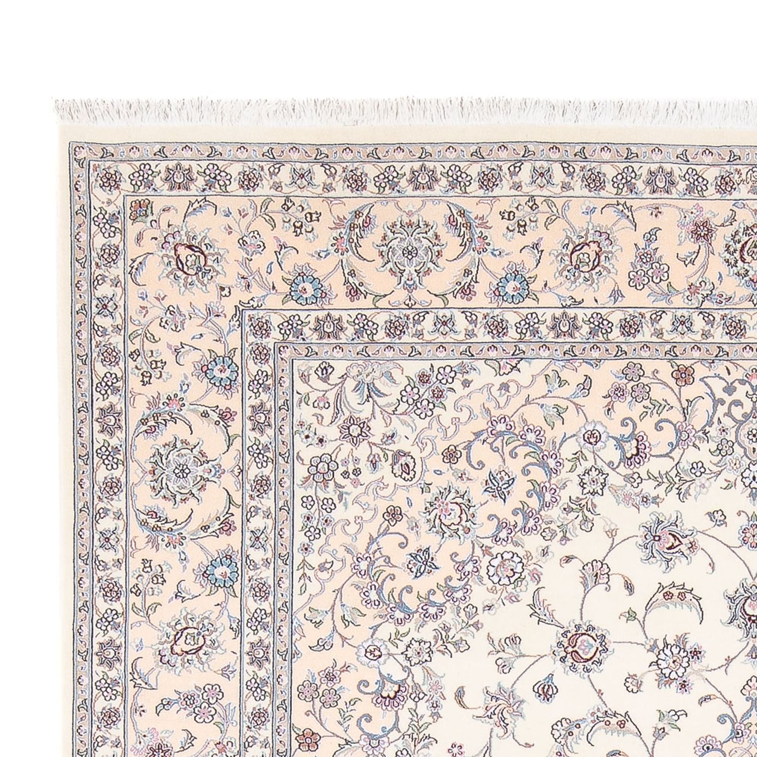 Persisk tæppe - Nain - Premium - 302 x 200 cm - creme
