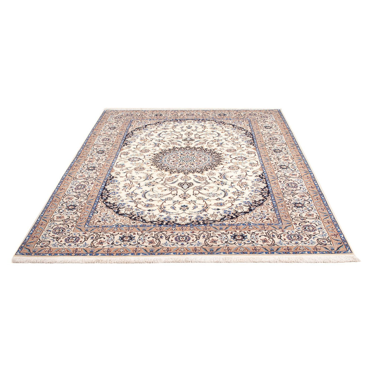 Persisk tæppe - Nain - Premium - 235 x 152 cm - creme