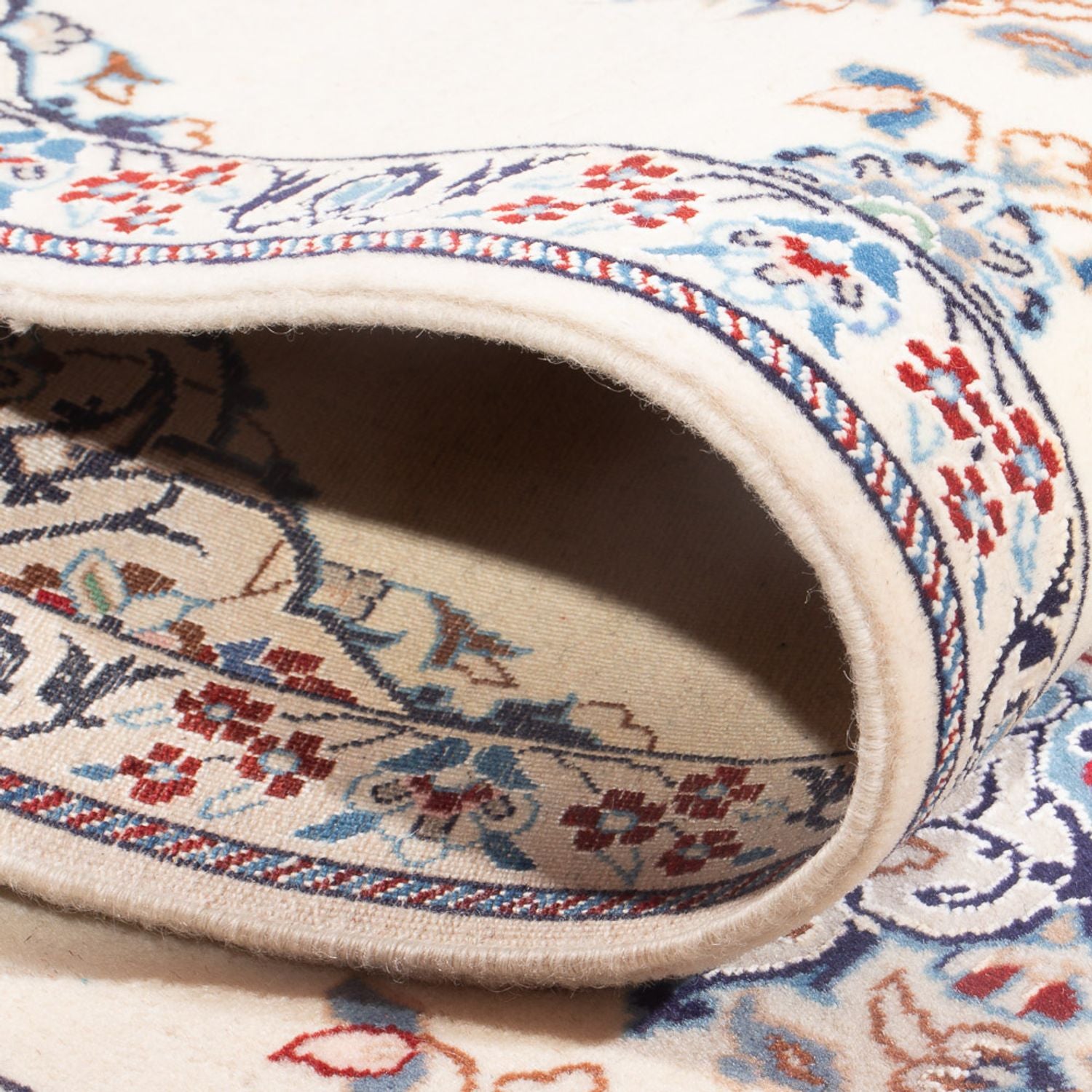 Løber Persisk tæppe - Nain - Premium - 153 x 49 cm - creme
