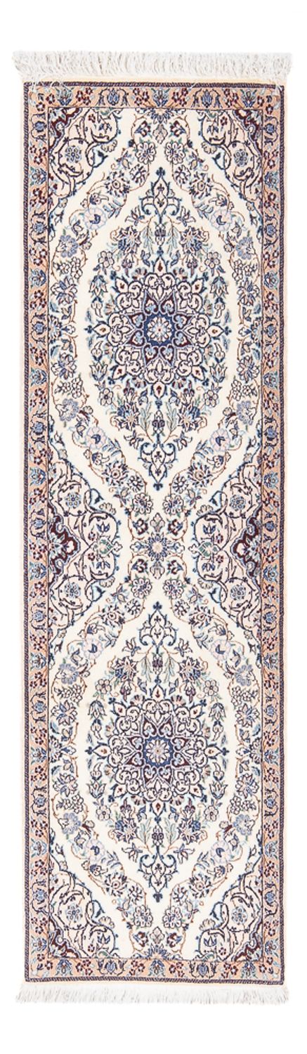 Løber Persisk tæppe - Nain - Premium - 147 x 48 cm - creme
