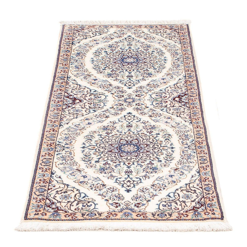 Løber Persisk tæppe - Nain - Premium - 147 x 48 cm - creme