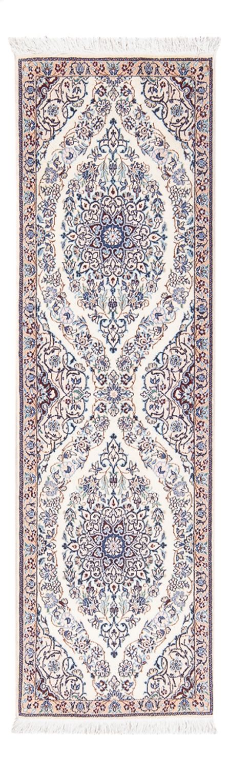 Løber Persisk tæppe - Nain - Premium - 150 x 50 cm - creme