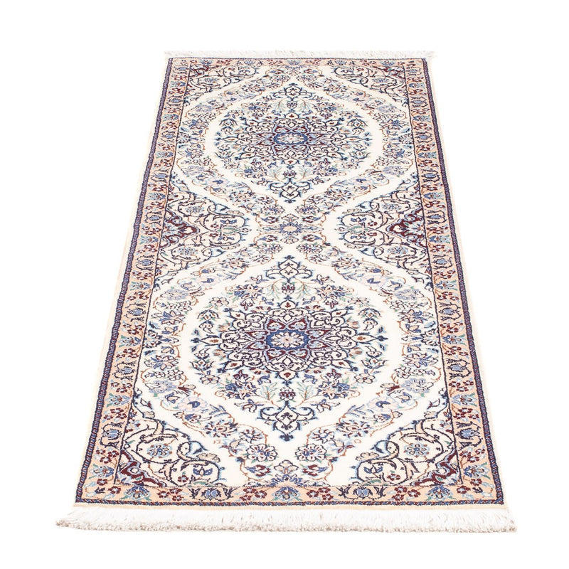 Løber Persisk tæppe - Nain - Premium - 150 x 50 cm - creme